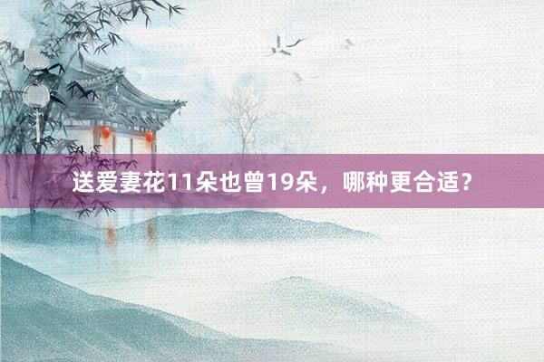 送爱妻花11朵也曾19朵，哪种更合适？